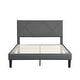 preview thumbnail 3 of 6, Platform Bed Frame with Headboard, Strong Wood Slat Support