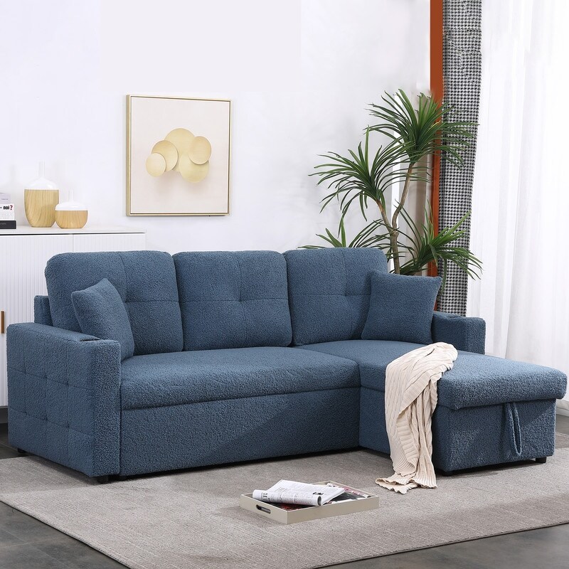 Blue Sleeper Sectional Sofas Bed Bath Beyond