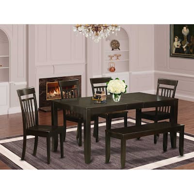Art Deco Dining Set - 9 Piece Kitchen Table & Chair Set - 40x78 Inch Rectangle Table