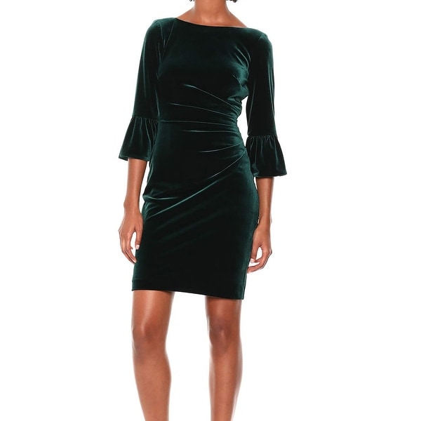 hunter green sheath dress