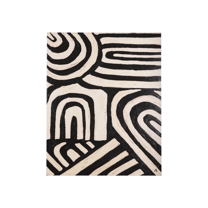 Clay Pattern II (32 x 40) Canvas Art Print - Small