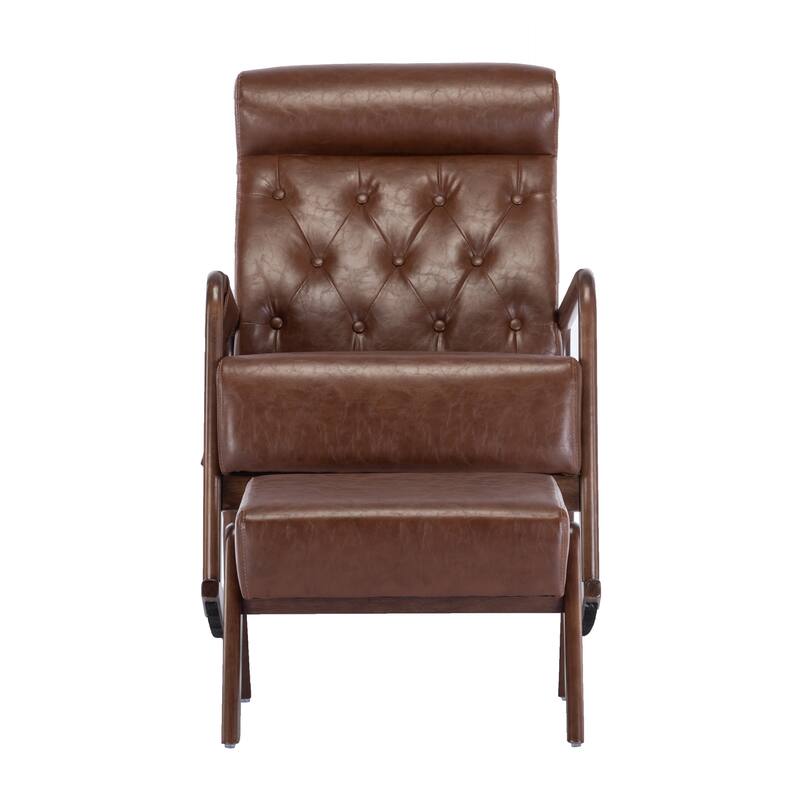 Rocking Armchair With Ottoman for Living Room