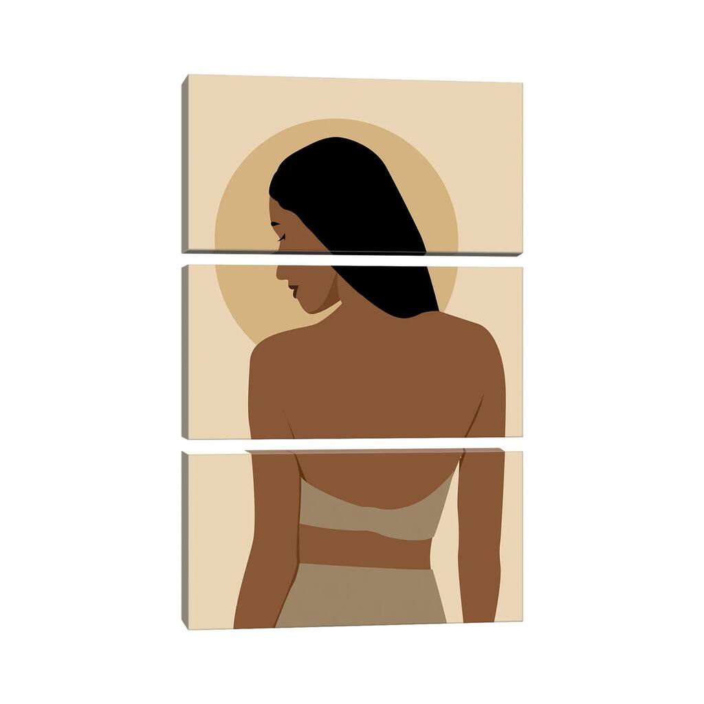 iCanvas "Woman Back Art" by Tysee Ciage 3-Piece Wall Art Set
