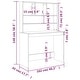preview thumbnail 4 of 21, vidaXL Desk Engineered wood 40.2 x 17.7 x 58.3 in Desk