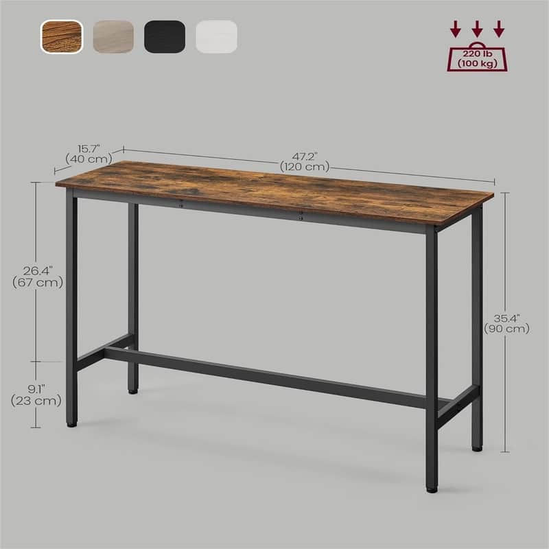 Narrow Long Bar Table