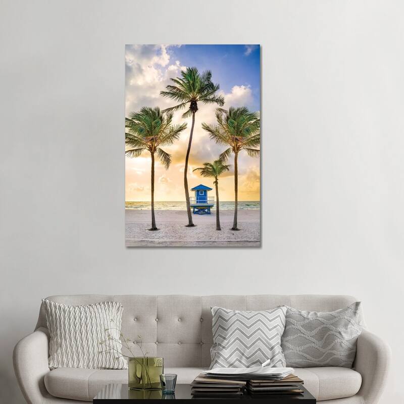 iCanvas "Florida Beach Sunrise" by Susanne Kremer Canvas Print - 48x32x1.5