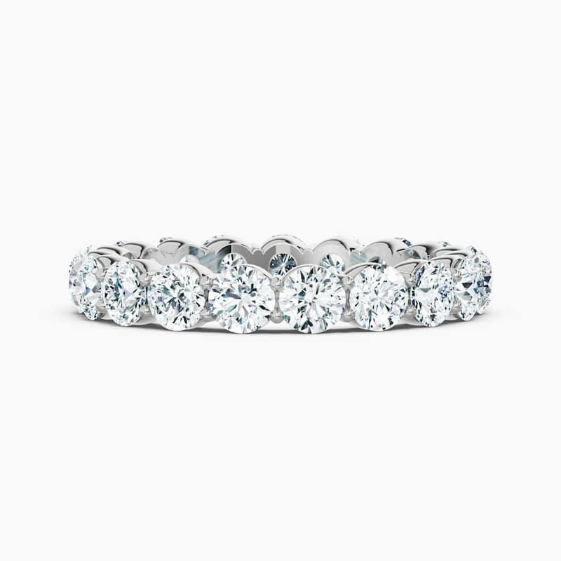 Auriya 14k Gold Round Lab Grown Diamond Eternity Band 2.00 - 7.00 ct. tw. (F-G, VS) - 2.85 ct. wt. - 5.5 - White