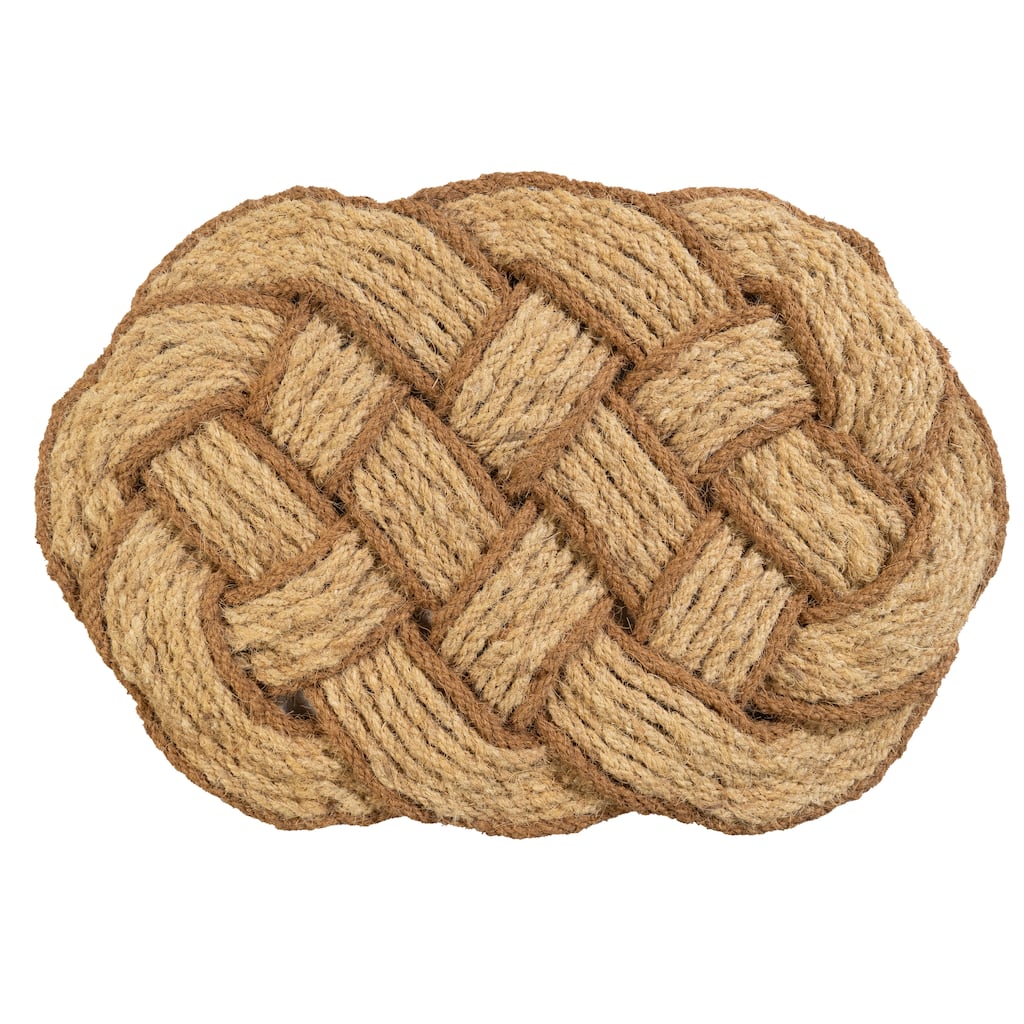 Entryways Braided Woven Coconut Fiber Doormat