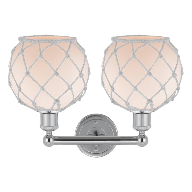 Innovations Lighting Endless Possibilities Edison - Farmhouse Rope - 2 Light 17" Bath Vanity Light