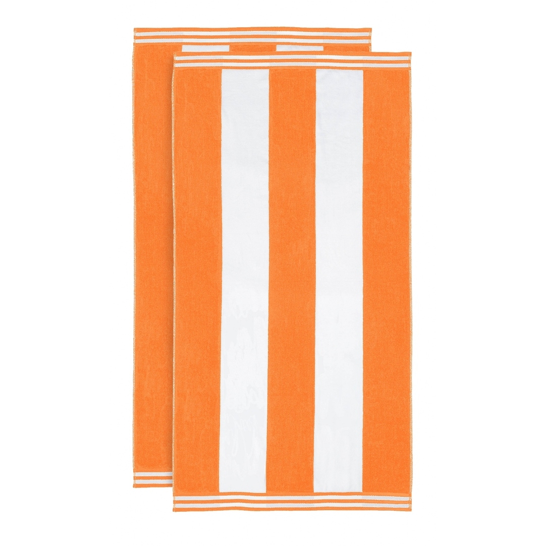 Cabana Stripe Oversized Cotton Beach 2 Piece Towel Set by - Picture 36 of 54