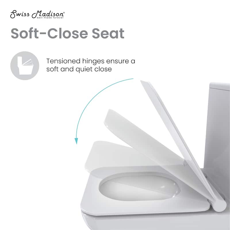 Concorde One Piece Square Toilet Dual Flush 1.1/1.6 Gpf In Matte White - 26.06" x 13.98" 29.21"