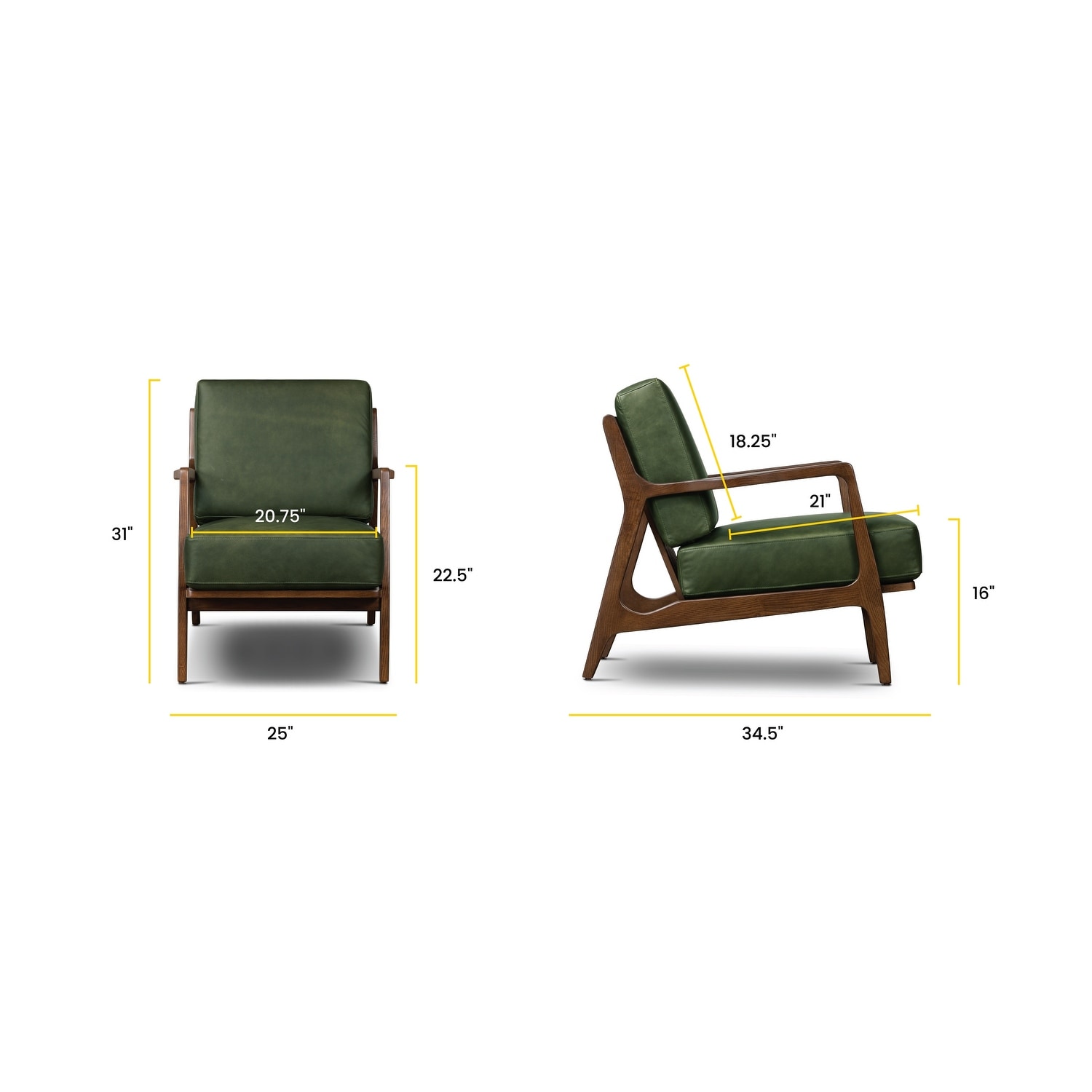 Verity leather best sale lounge chair