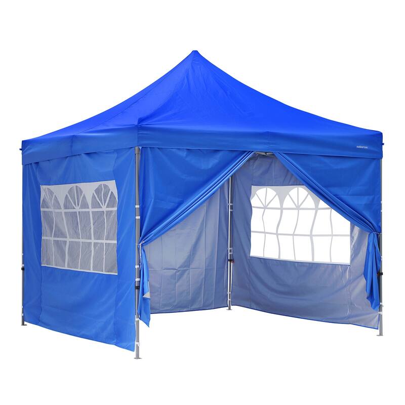 Ainfox Ourdoor Pop-up Canopy Tent with 4 Removable Sidewalls and 4 Transparent Windows