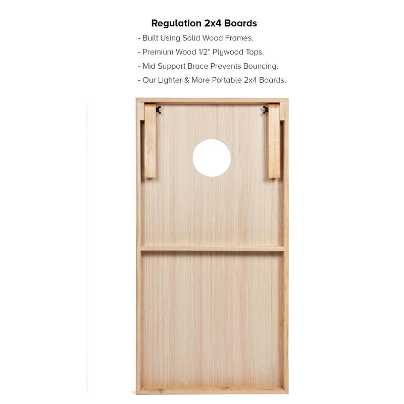 Gadsden & USA Flag Regulation 2x4 Cornhole Board Set