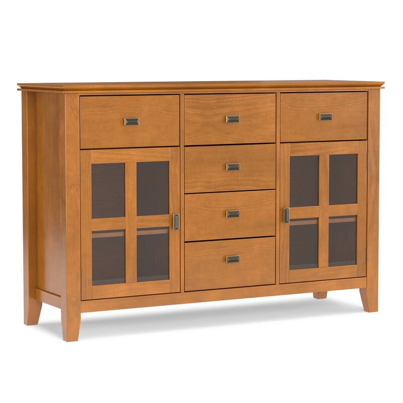 WYNDENHALL Stratford Solid Wood Transitional Sideboard Buffet - 54 inch Wide