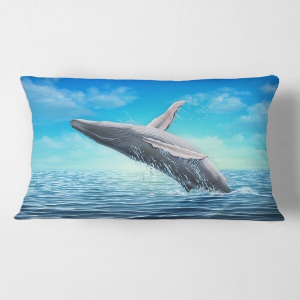 Whale throw pillow on sale