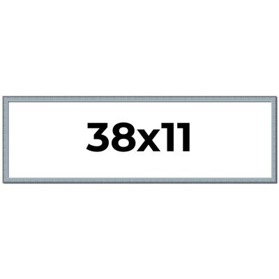 38x11 Frame Rustic Sky Blue Solid Wood Picture Frame | 0.75 Inch