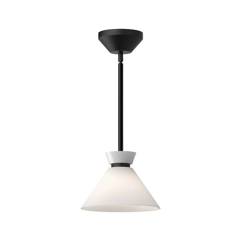 Alora Lighting PD470108GO Halston 8" Wide Mini Pendant with Glossy