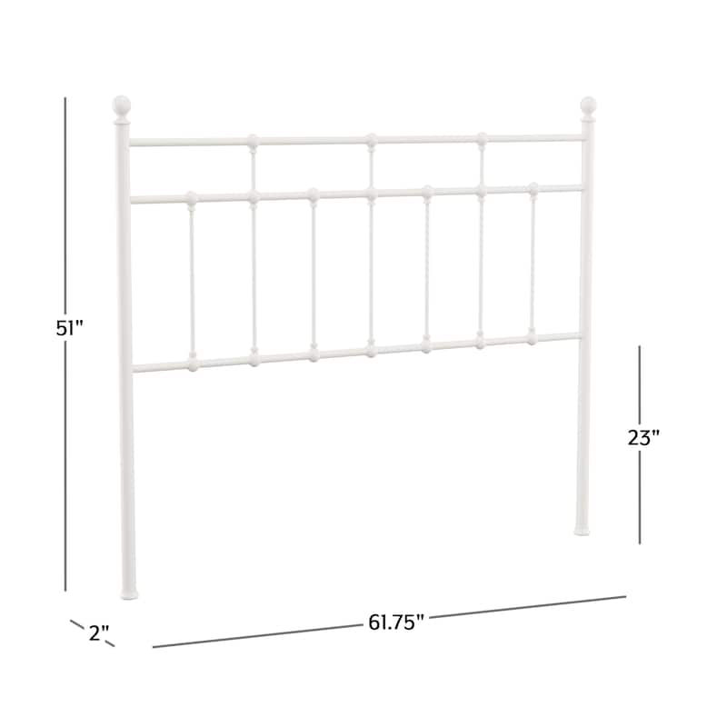 Hillsdale Furniture Providence Traditional Spindle Metal Headboard