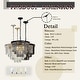 preview thumbnail 15 of 14, CraftHome 6-Lights Mid-Century Modern Antique Tier Round Fringe Crystal Chandelier