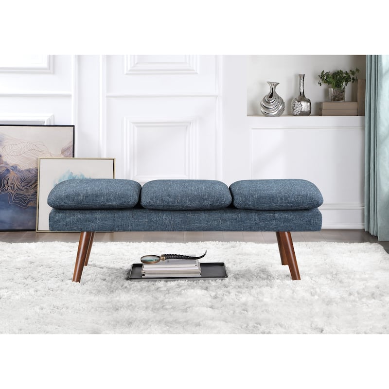 Amanda 54" Mid-Century Bench