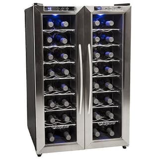 Top Rated Edgestar Wine Refrigerators Coolers For Less Edgestar Twr325e 21 Inch Wide 32 Bottle Wine Cooler With Dual Cooling Zones