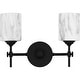 preview thumbnail 1 of 2, Aria 2-Light Matte Black Bath Light