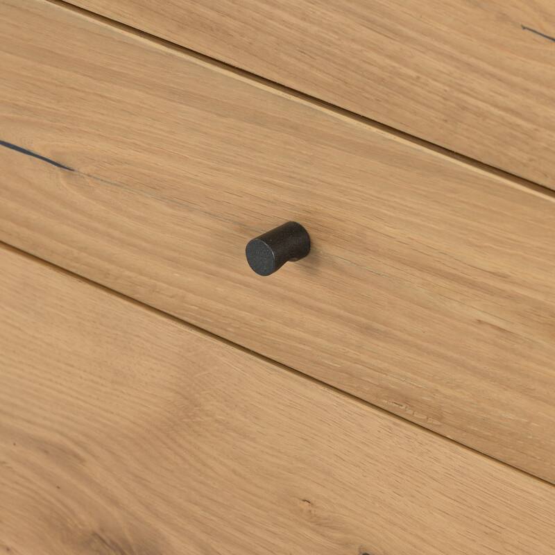 Larry Executive Desk-Light Oak Resin