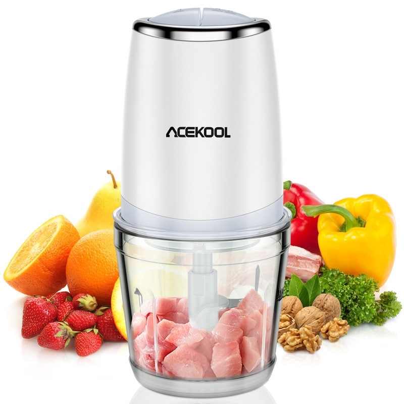 300 Watts Electric Mini Food Processor with 2-Cup Glass Prep Bowl - Bed  Bath & Beyond - 37768909