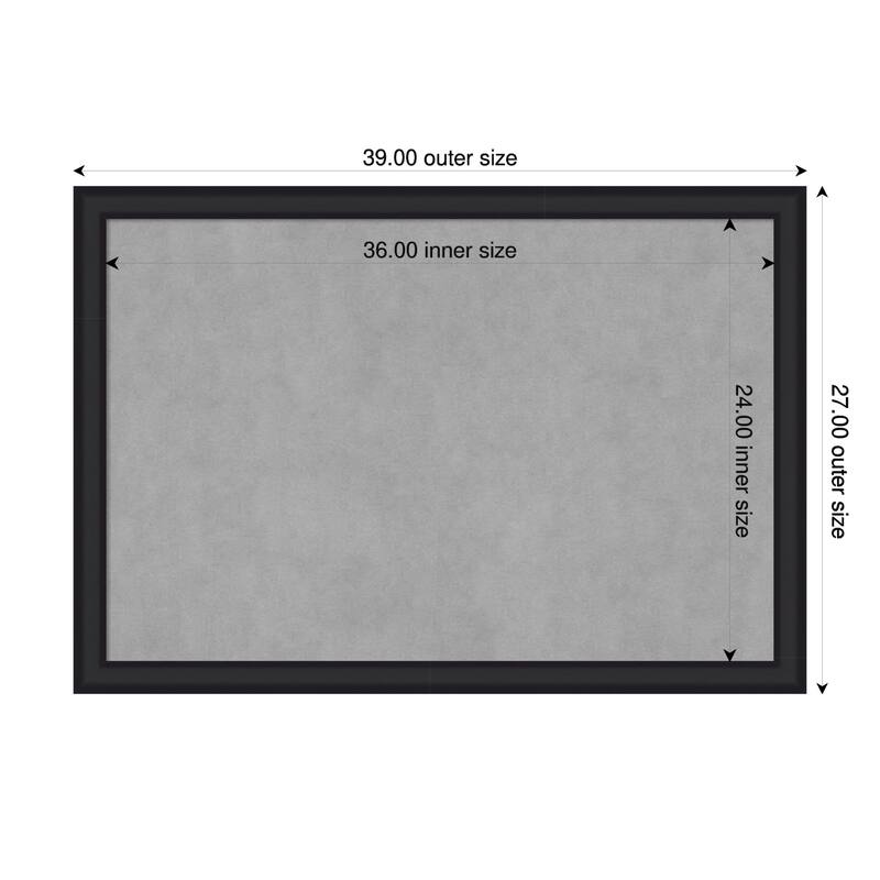 Amanti Art Oliver Black Narrow Framed - 39 x 27 in - Oliver Black Narrow