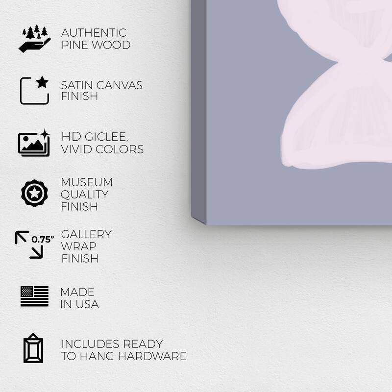 Wynwood Studio Canvas Fashion and Glam Just a Position Black and Cream White Modern & Contemporary Wall Art Canvas Print