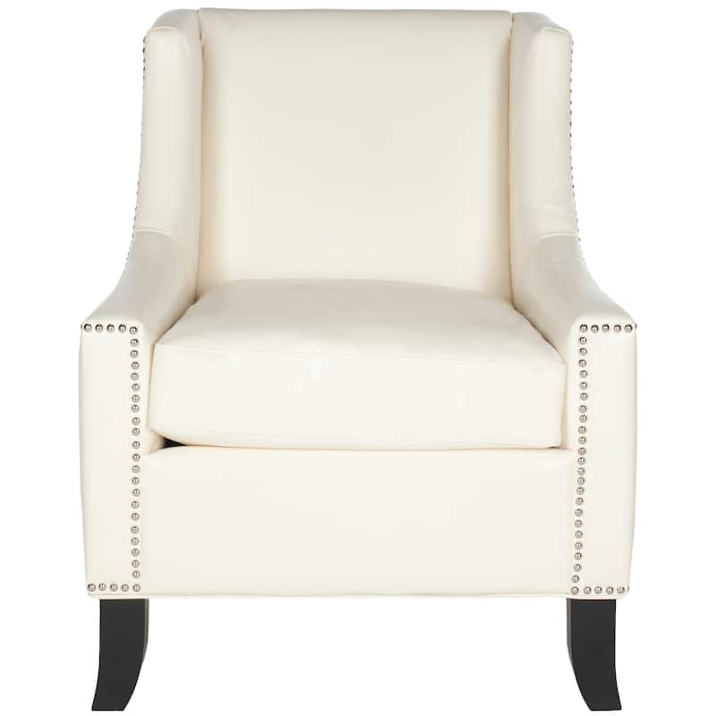 SAFAVIEH Jenilee Antique White Club Chair - 28.3" x 31.1" x 35.8" - 28Wx31Dx36H