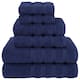 American Soft Linen 6-pc. Turkish Cotton Towel Set - Navy Blue