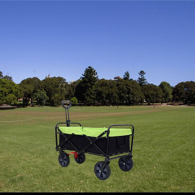 150L Wagon Cart Foldable with Wheels - Green