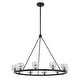preview thumbnail 2 of 3, Aragon 10 Light Matte Black Chandelier