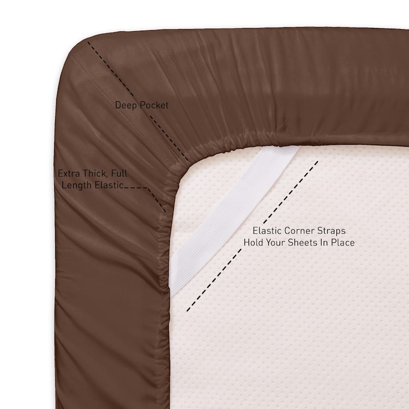 Sweet Home Collection Triple Stitch 4-piece Bed Sheet Set