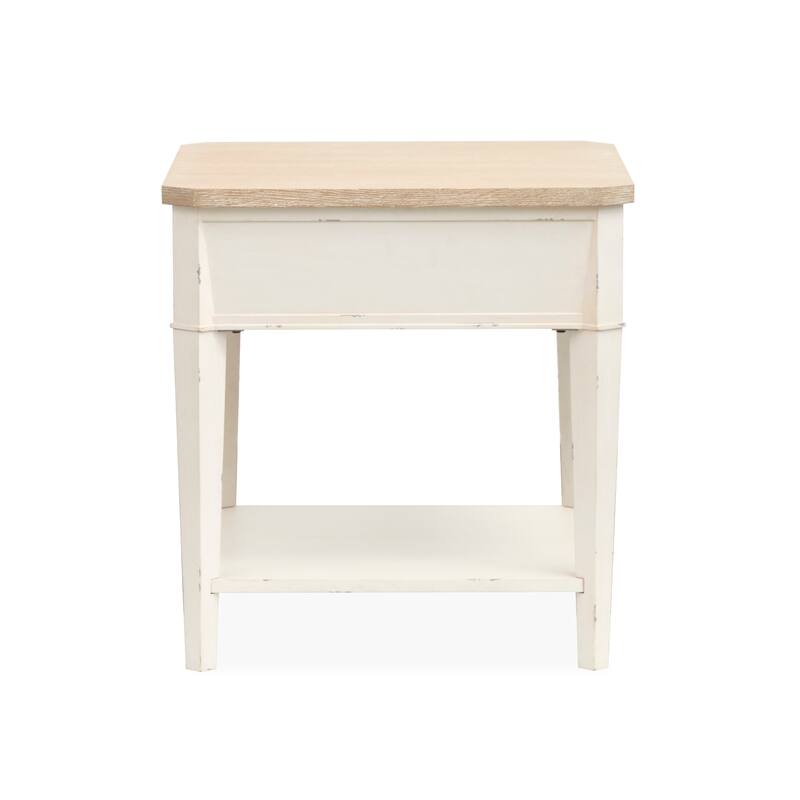 Salt Life Home Echo Isles Sea Pearl And Driftwood Rectangular End Table - 24''W x 26''D x 25''H