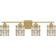 preview thumbnail 2 of 5, Gibson 4-Light Aged Brass Bath Light