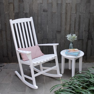 Cambridge Casual Austin Outdoor Rocking Chair - White