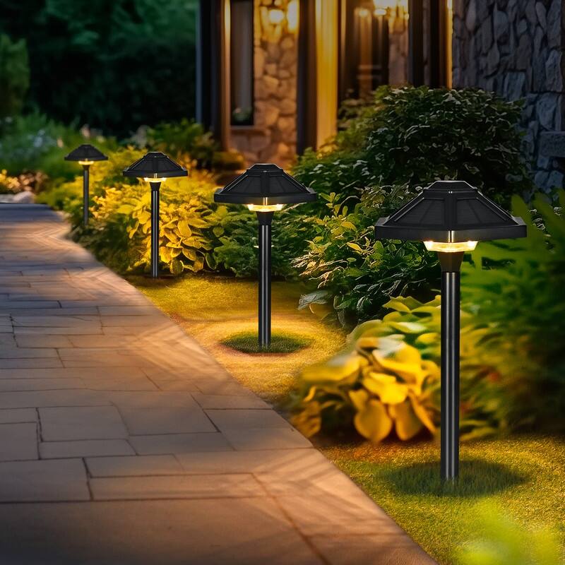 FKHouse Aluminum Alloy Warm White Solar LED Waterproof Path Light