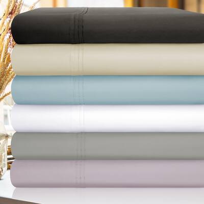 Superior Cotton Blend Solid Deep Pocket Bed Sheet Set