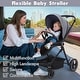 preview thumbnail 18 of 26, Foldable Baby Stroller,High Landscape Stroller for Toddlers, Convertible Infant Pram - N/A