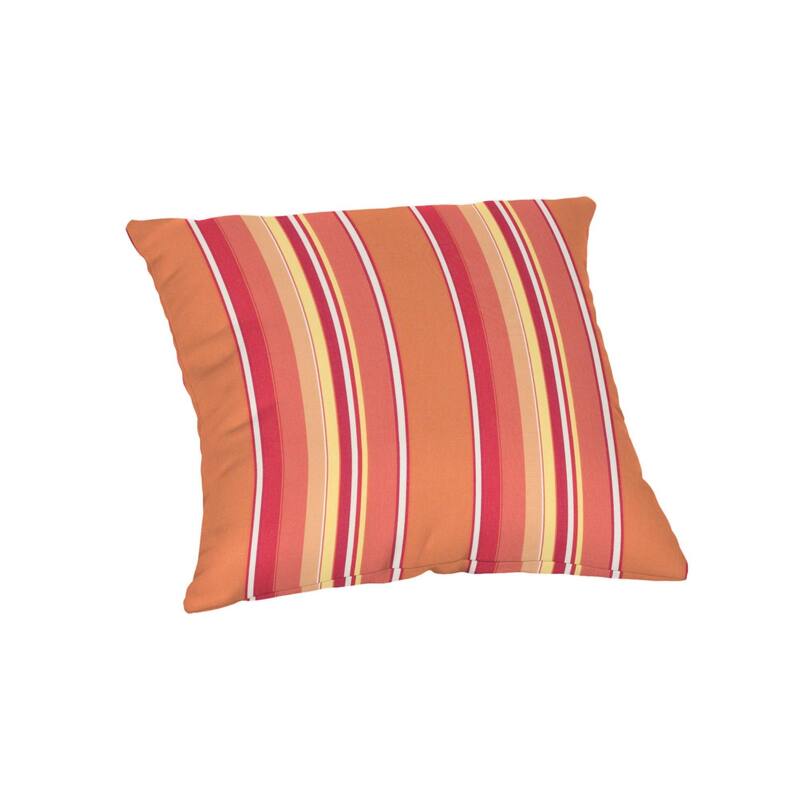 Sunbrella 20 inch Square Stripe Outdoor Throw Pillow