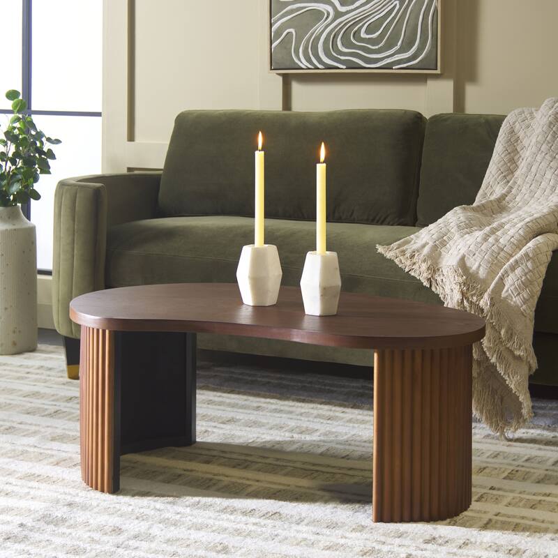 SAFAVIEH Celane Coffee Table - 39"W x 24"D x 16"H - Walnut