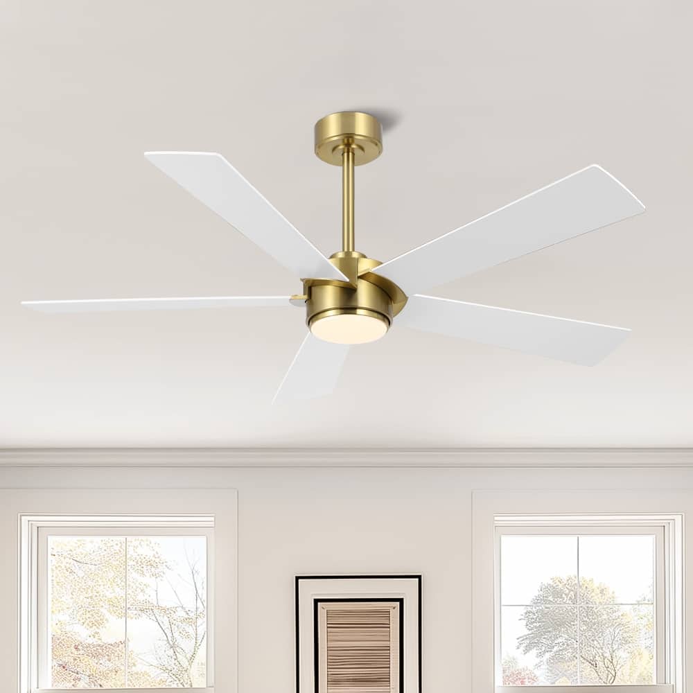 MLiAN 54 In. 5 Blades Indoor LED Ceiling Fan with Remote Control - 54"