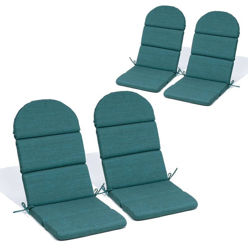 Outdoor Adirondack Chairs Cushion with Sunbrela Fabric - 4PC - MALACHITE