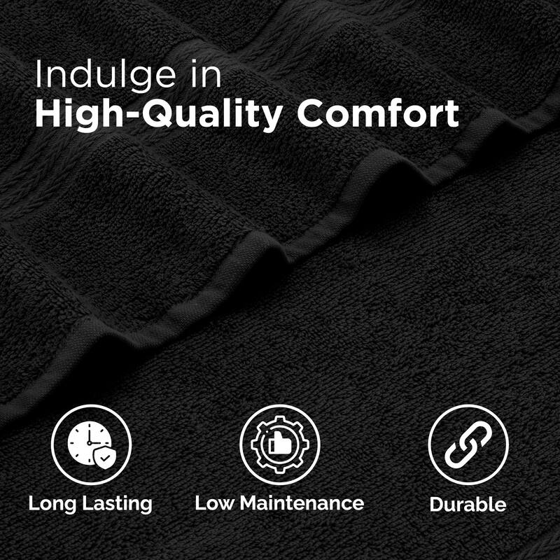 Superior Miami 100% Cotton 6-Piece Towel Set - Lightweight & Quick Drying