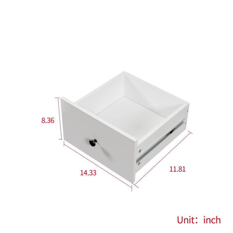 White Storage Cabinet, Modern Freestanding Narrow Bookcase with Glass Doors, Storage Drawers Wood File Cabinets for Home Office