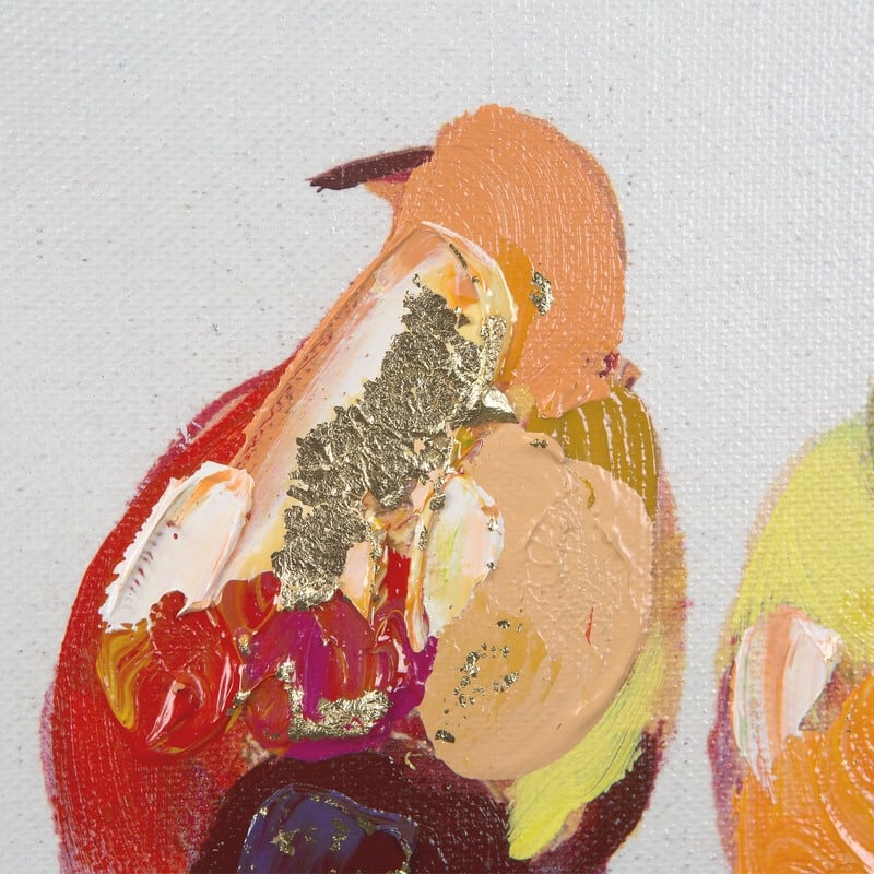 Yosemite Home Decor 'Birds on a Wire II' Original Hand-painted Wall Art - multi