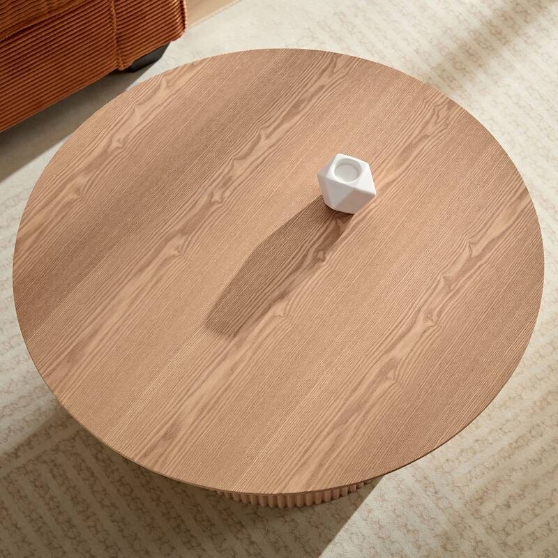 Round Fluted Side Table
